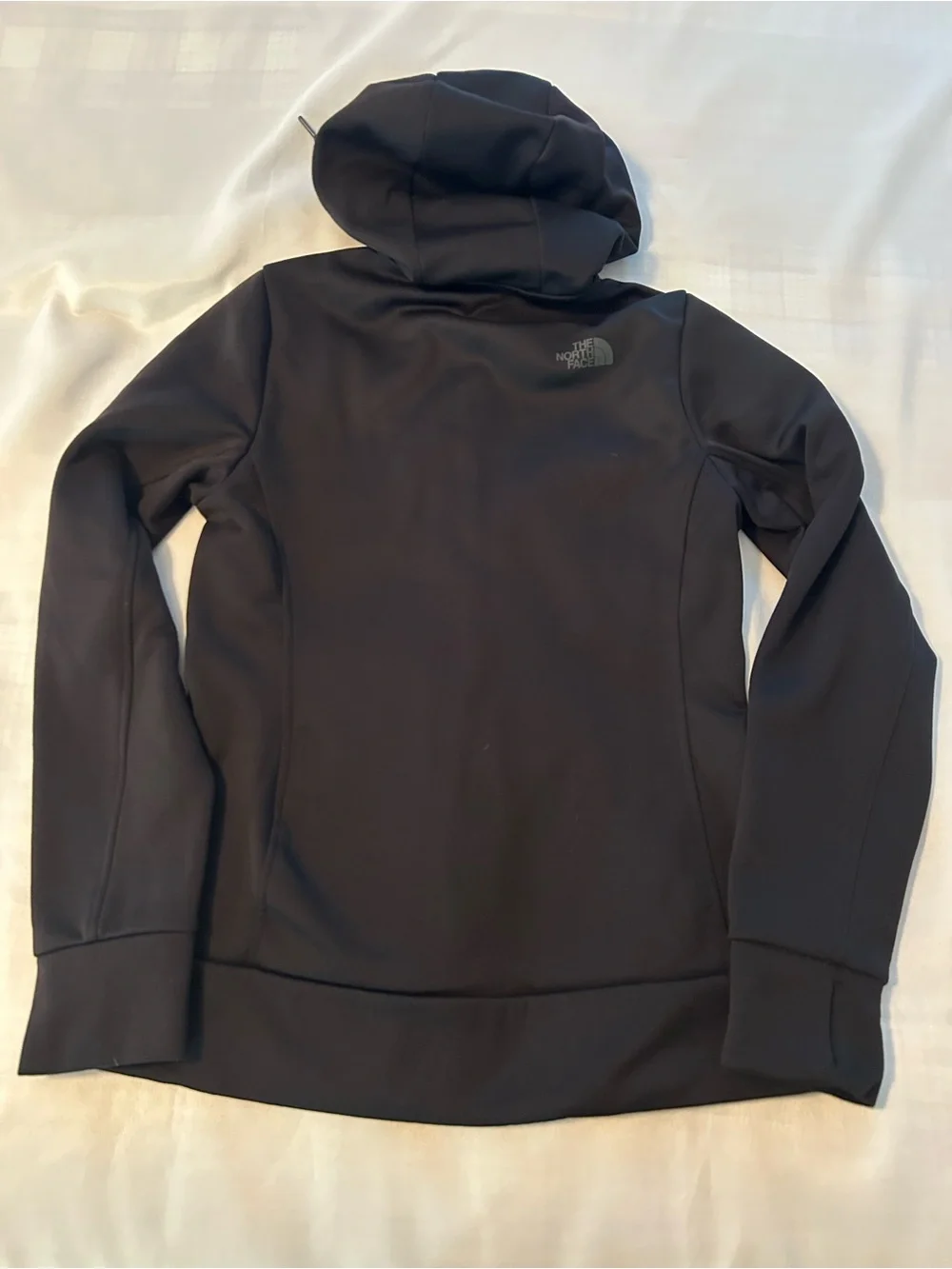 The North Face Women's Black Hooded Fleece Lined Full Zip Jacket SZ SP